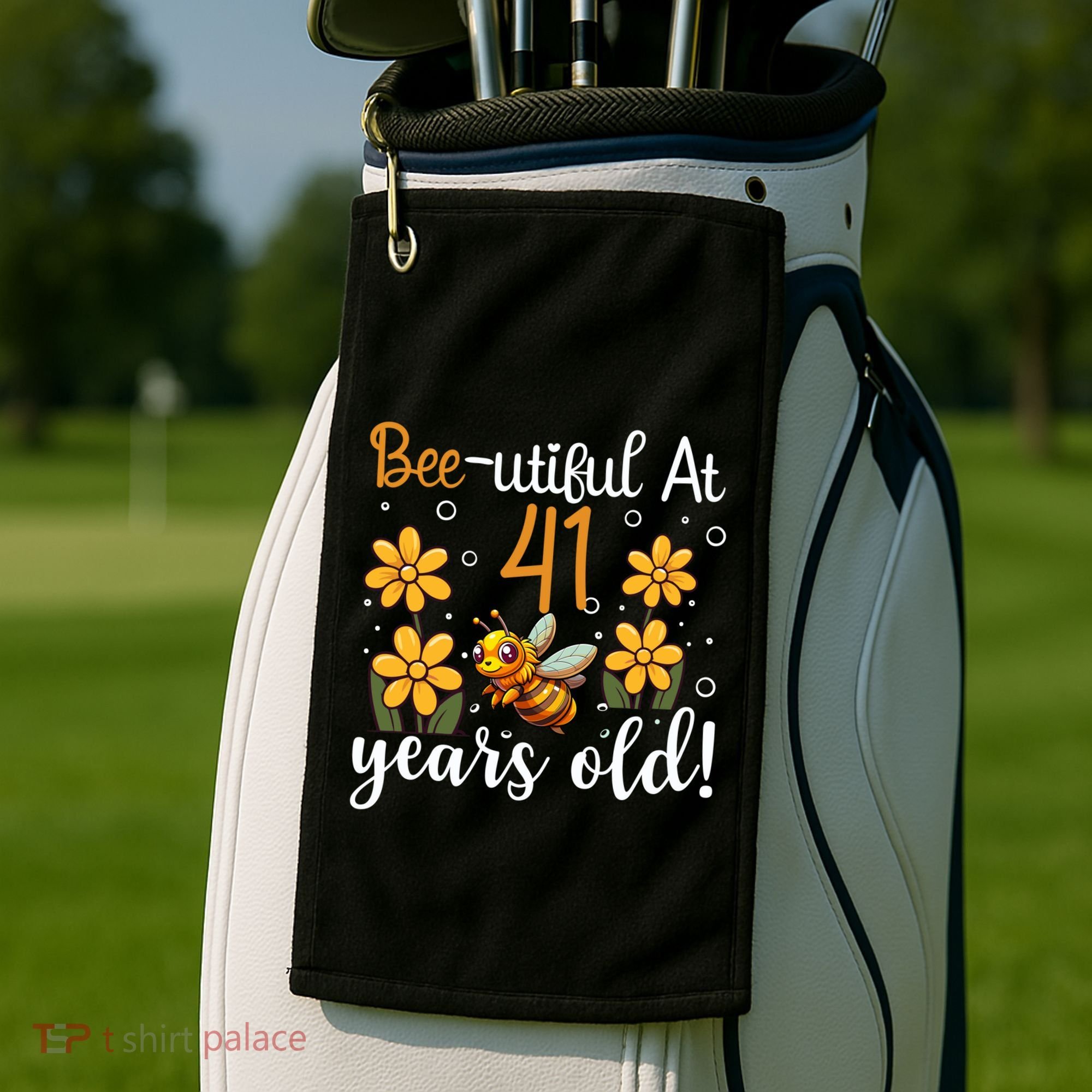 41st Birthday Bee 41 Years Old Bee Lover Great Gift Golf Towel