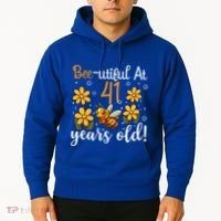 41st Birthday Bee 41 Years Old Bee Lover Great Gift Hoodie thumb 2
