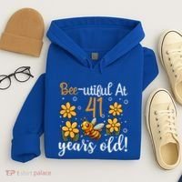 41st Birthday Bee 41 Years Old Bee Lover Great Gift Hoodie thumb 4