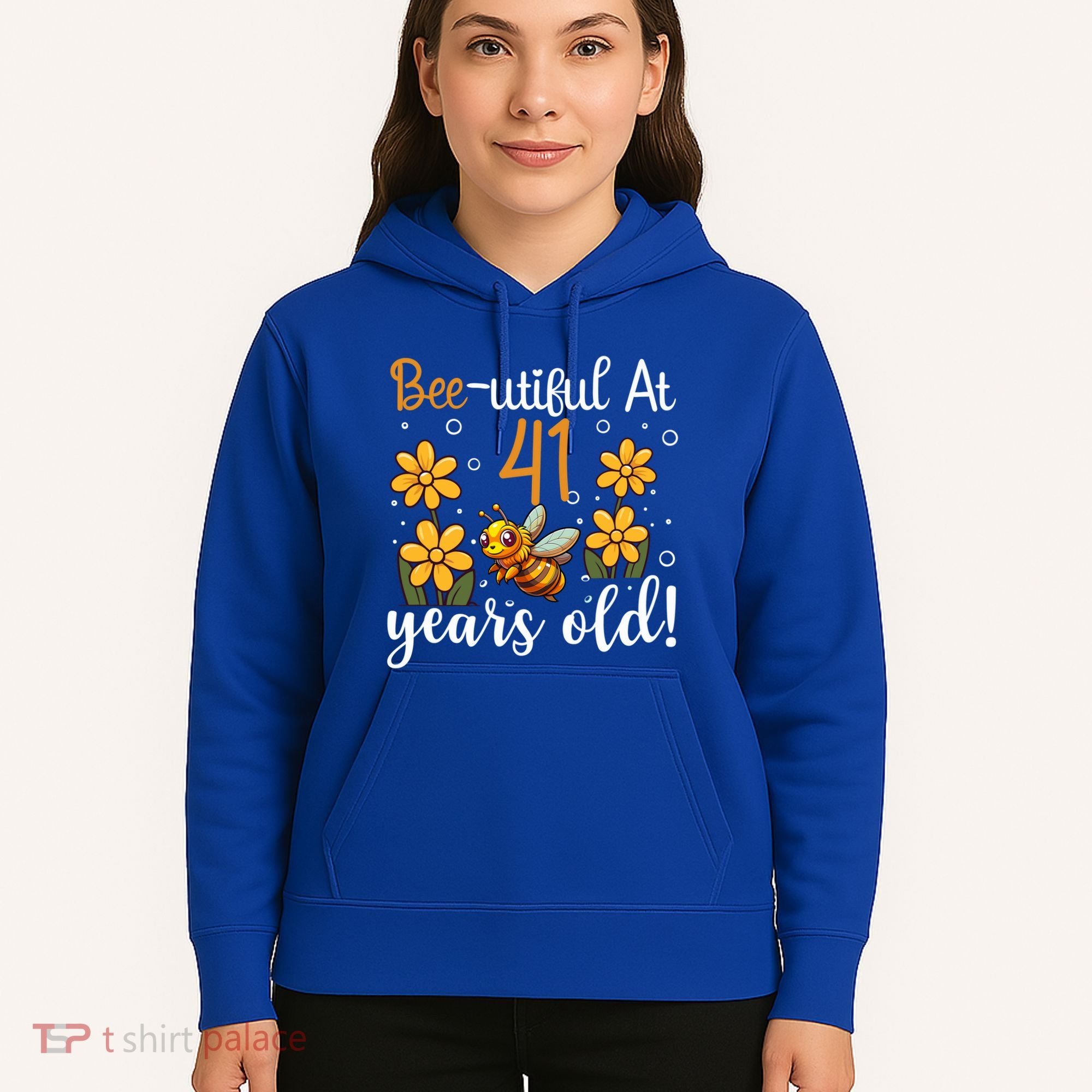 41st Birthday Bee 41 Years Old Bee Lover Great Gift Hoodie