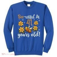 41st Birthday Bee 41 Years Old Bee Lover Great Gift Sweatshirt thumb 0