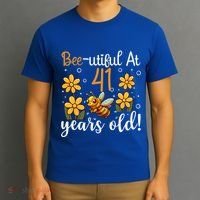 41st Birthday Bee 41 Years Old Bee Lover Great Gift T-Shirt thumb 3