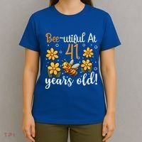 41st Birthday Bee 41 Years Old Bee Lover Great Gift T-Shirt thumb 4