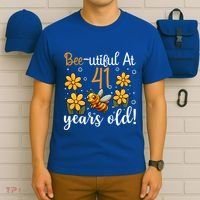 41st Birthday Bee 41 Years Old Bee Lover Great Gift T-Shirt thumb 6
