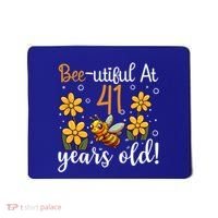 41st Birthday Bee 41 Years Old Bee Lover Great Gift Mousepad thumb 0
