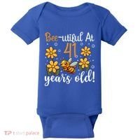 41st Birthday Bee 41 Years Old Bee Lover Great Gift Baby Bodysuit thumb 0