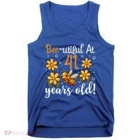 41st Birthday Bee 41 Years Old Bee Lover Great Gift Tank Top thumb 0