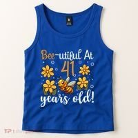 41st Birthday Bee 41 Years Old Bee Lover Great Gift Tank Top thumb 2
