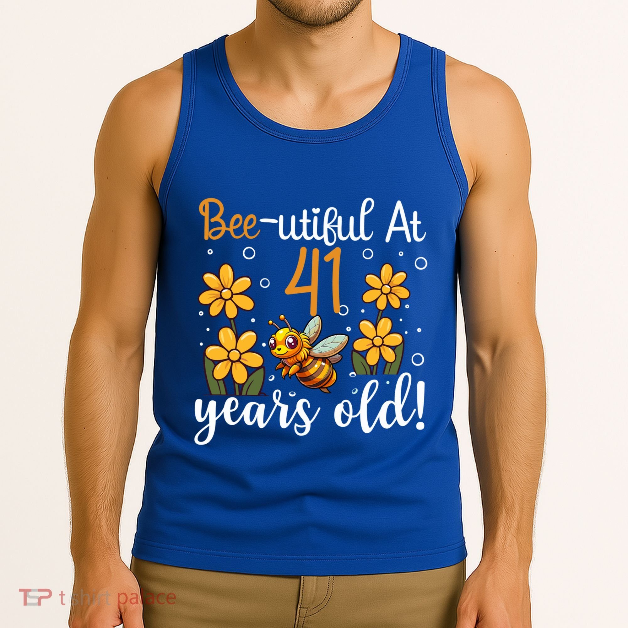41st Birthday Bee 41 Years Old Bee Lover Great Gift Tank Top