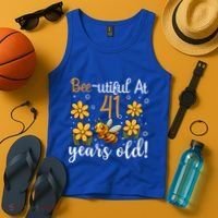 41st Birthday Bee 41 Years Old Bee Lover Great Gift Tank Top thumb 4