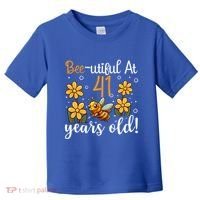 41st Birthday Bee 41 Years Old Bee Lover Great Gift Toddler T-Shirt thumb 0