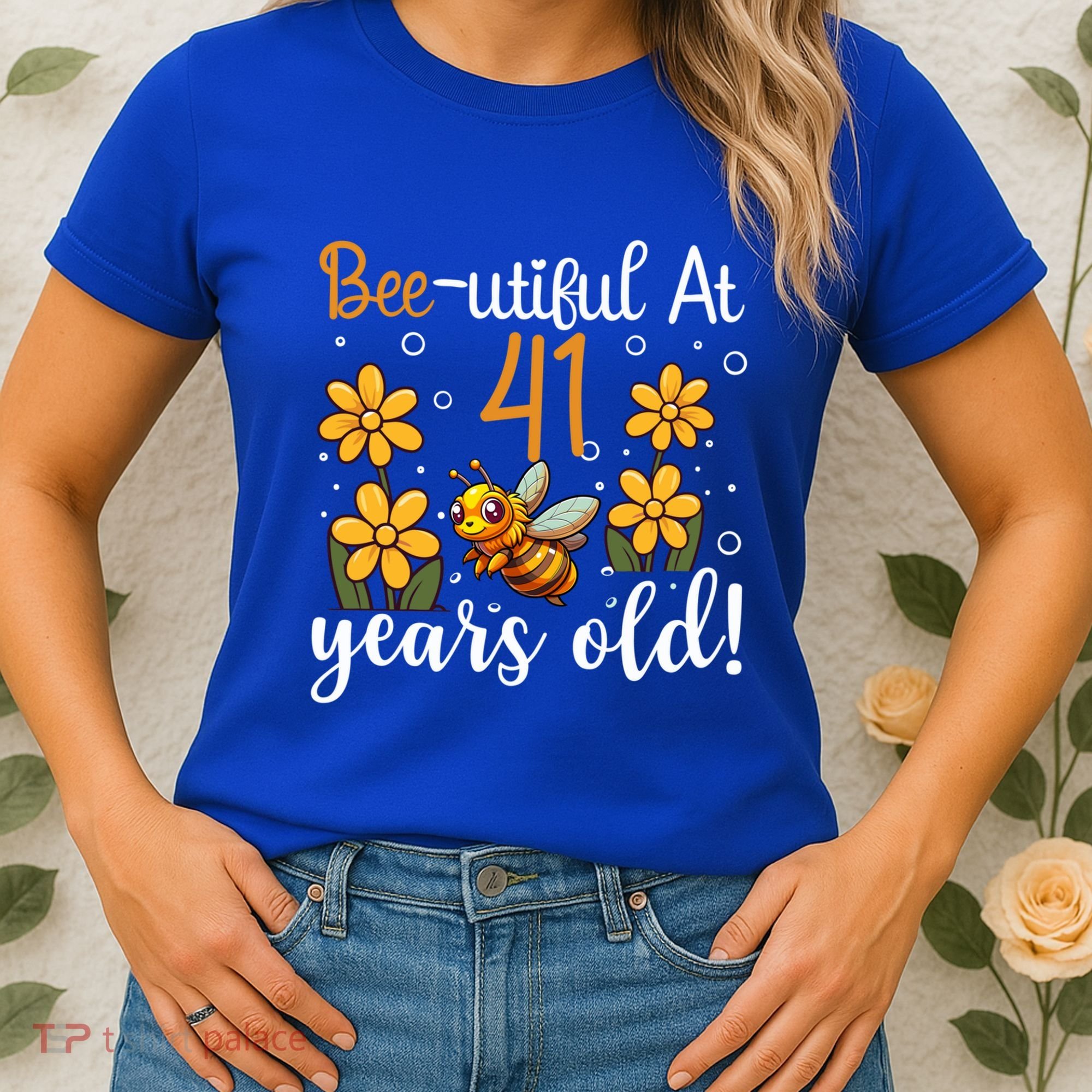 41st Birthday Bee 41 Years Old Bee Lover Great Gift Women's T-Shirt