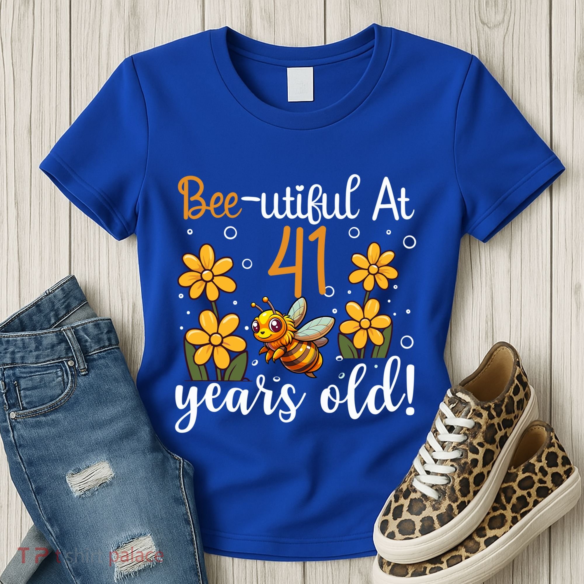 41st Birthday Bee 41 Years Old Bee Lover Great Gift Women's T-Shirt
