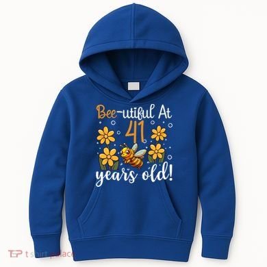 41st Birthday Bee 41 Years Old Bee Lover Great Gift Kids Hoodie