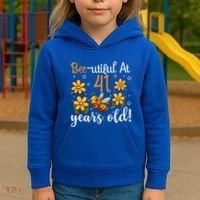 41st Birthday Bee 41 Years Old Bee Lover Great Gift Kids Hoodie thumb 3