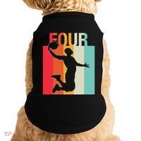 4th Birthday Basketball Two Year Old Birthday Gift Doggie Tank thumb 0