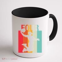 4th Birthday Basketball Two Year Old Birthday Gift Coffee Mug thumb 1
