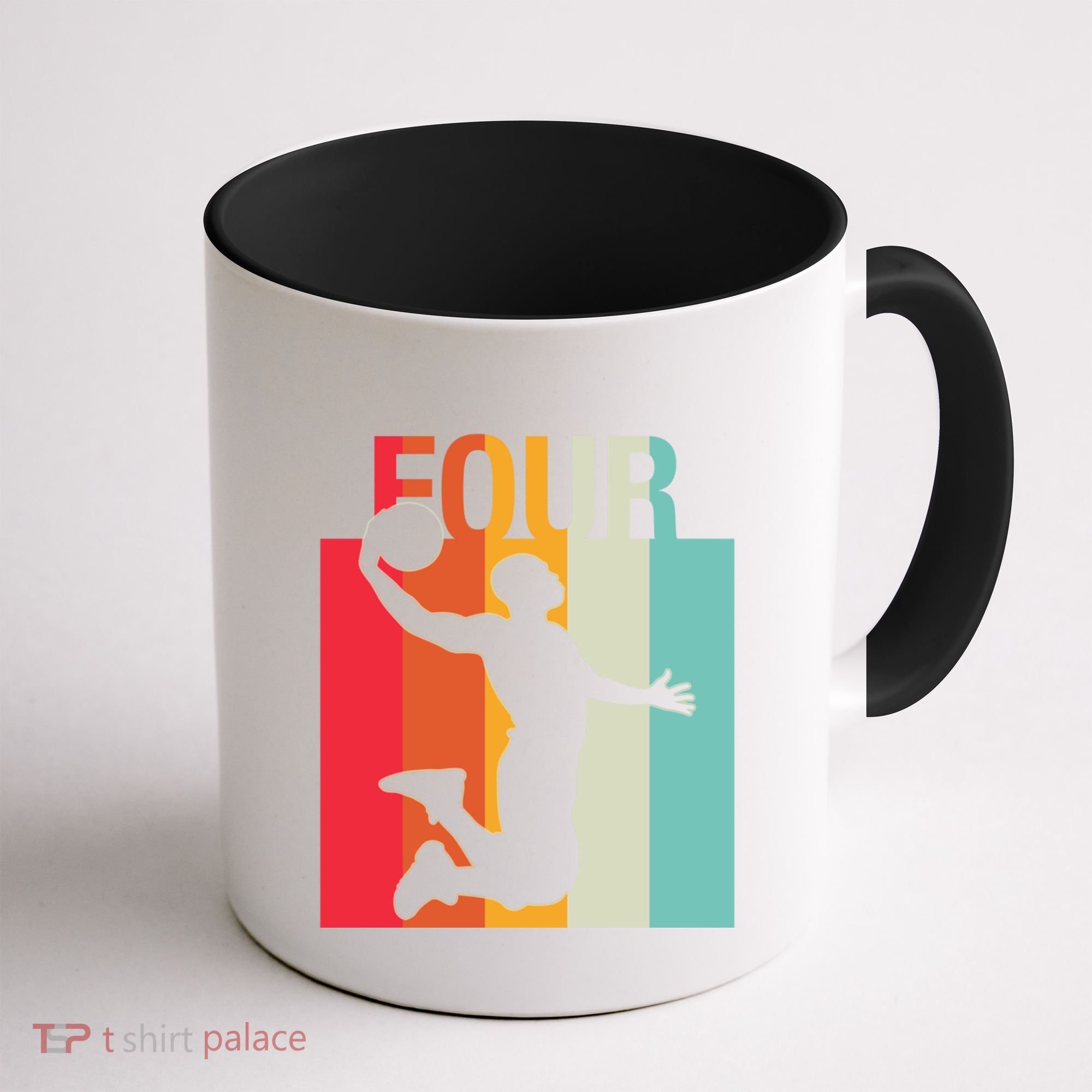 4th Birthday Basketball Two Year Old Birthday Gift Coffee Mug