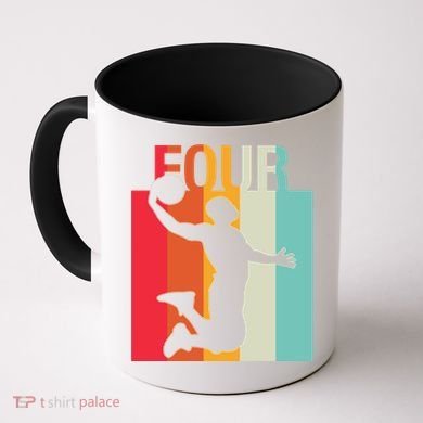 4th Birthday Basketball Two Year Old Birthday Gift Coffee Mug
