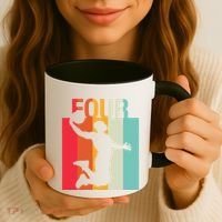 4th Birthday Basketball Two Year Old Birthday Gift Coffee Mug thumb 3