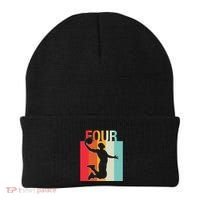 4th Birthday Basketball Two Year Old Birthday Gift Beanie thumb 0