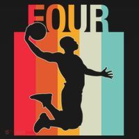 4th Birthday Basketball Two Year Old Birthday Gift Women's Hoodie thumb 2