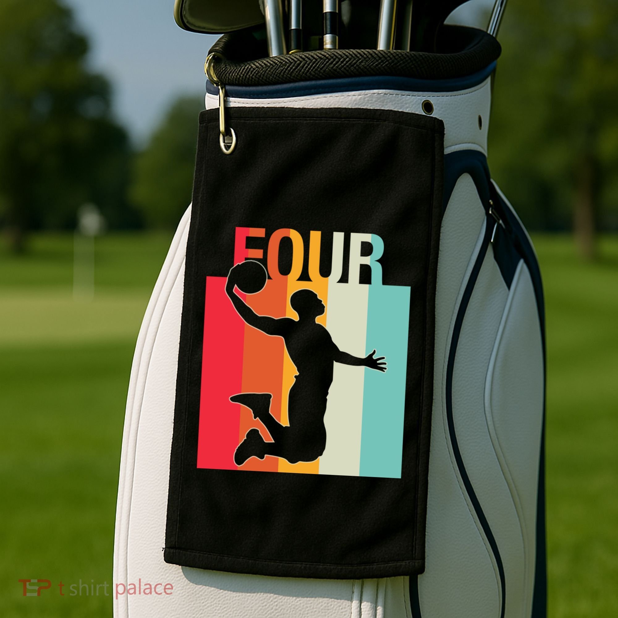 4th Birthday Basketball Two Year Old Birthday Gift Golf Towel