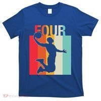 4th Birthday Basketball Two Year Old Birthday Gift T-Shirt thumb 0