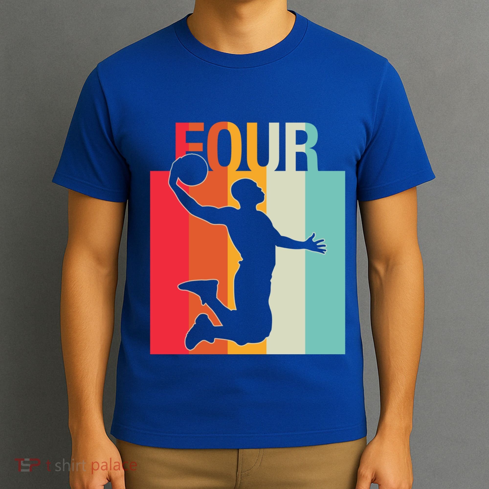 4th Birthday Basketball Two Year Old Birthday Gift T-Shirt