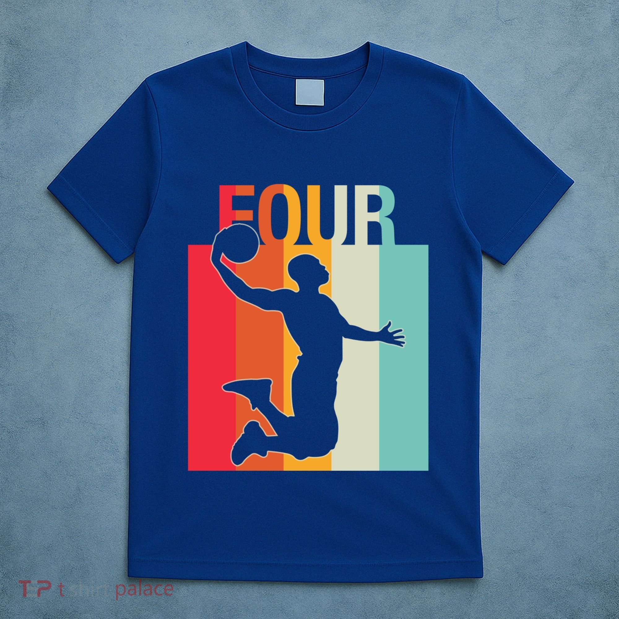 4th Birthday Basketball Two Year Old Birthday Gift T-Shirt