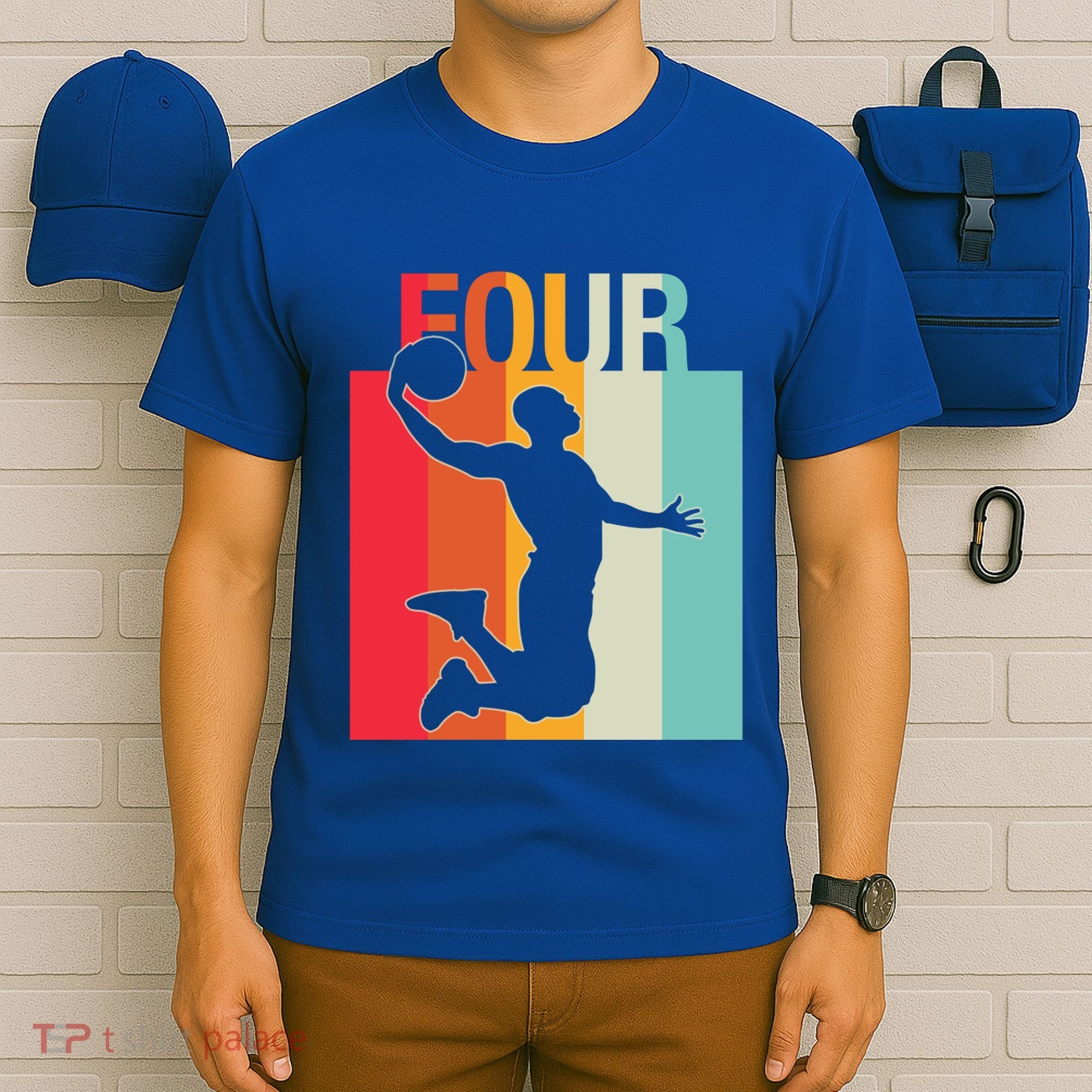 4th Birthday Basketball Two Year Old Birthday Gift T-Shirt