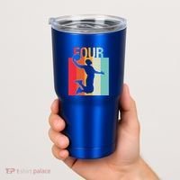 4th Birthday Basketball Two Year Old Birthday Gift Tumbler thumb 2