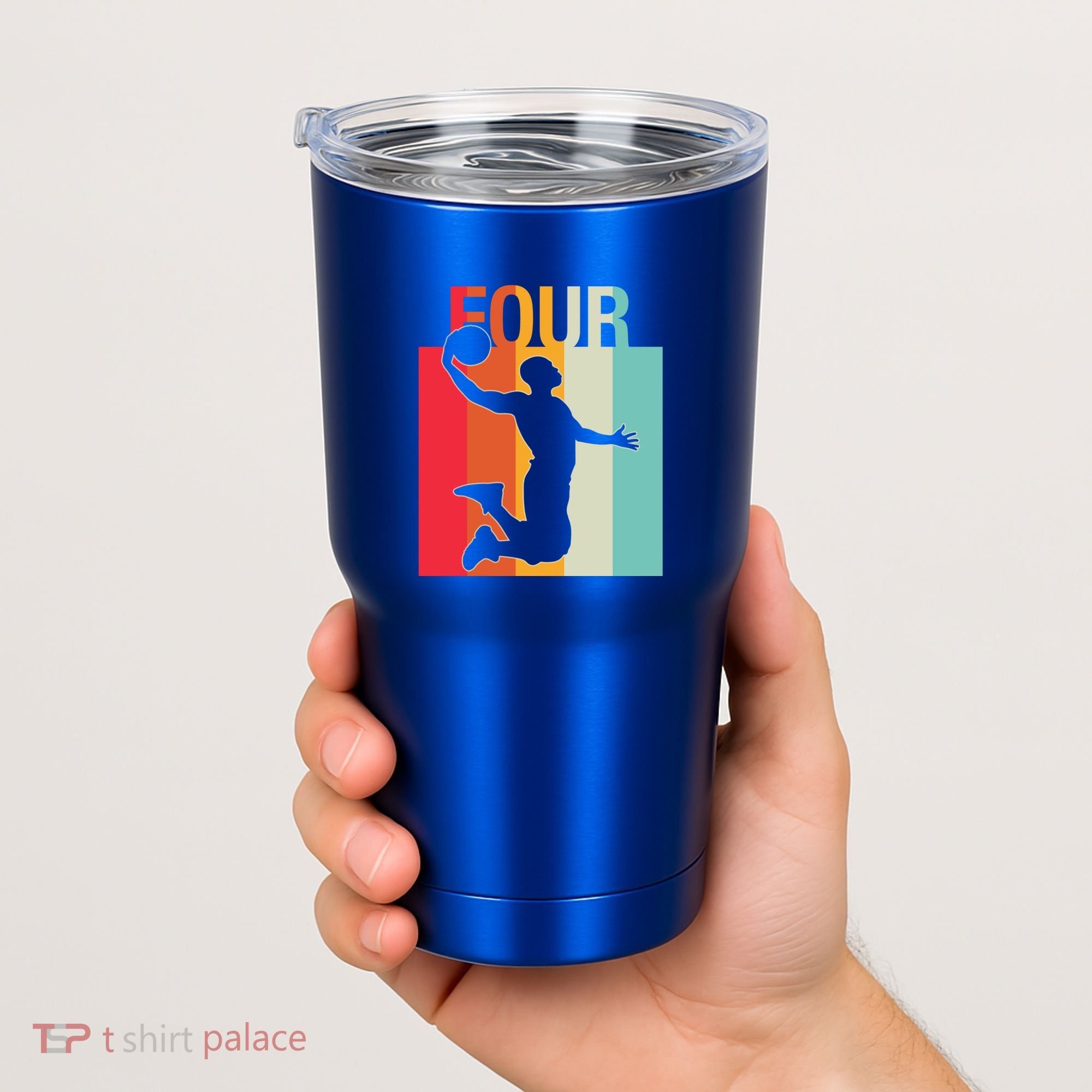 4th Birthday Basketball Two Year Old Birthday Gift Tumbler
