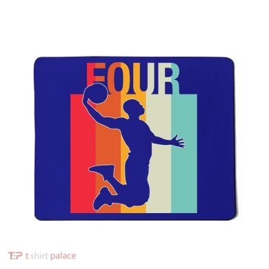 4th Birthday Basketball Two Year Old Birthday Gift Mousepad