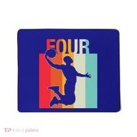 4th Birthday Basketball Two Year Old Birthday Gift Mousepad thumb 0