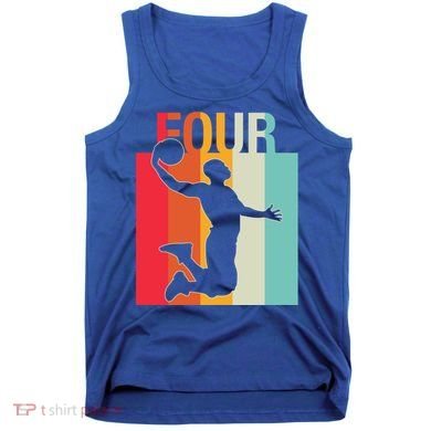 4th Birthday Basketball Two Year Old Birthday Gift Tank Top