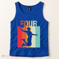 4th Birthday Basketball Two Year Old Birthday Gift Tank Top thumb 2