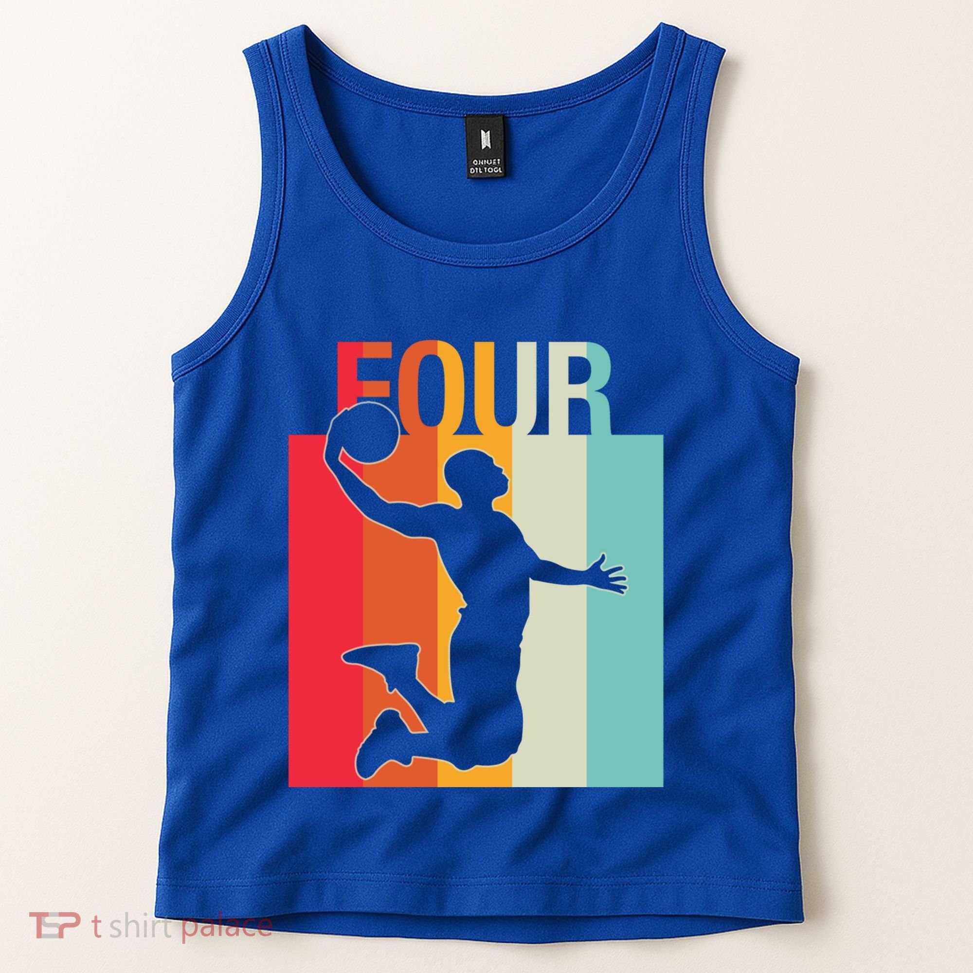 4th Birthday Basketball Two Year Old Birthday Gift Tank Top