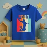 4th Birthday Basketball Two Year Old Birthday Gift Toddler T-Shirt thumb 3