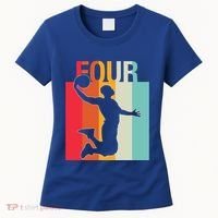 4th Birthday Basketball Two Year Old Birthday Gift Women's T-Shirt thumb 0