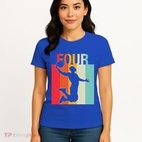 4th Birthday Basketball Two Year Old Birthday Gift Women's T-Shirt thumb 4