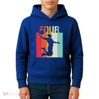 4th Birthday Basketball Two Year Old Birthday Gift Kids Hoodie thumb 4