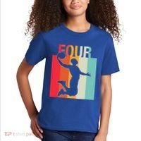 4th Birthday Basketball Two Year Old Birthday Gift Kids T-Shirt thumb 2