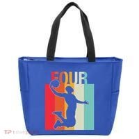 4th Birthday Basketball Two Year Old Birthday Gift Tote Bag thumb 0