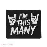 4th Birthday Boy Girl Four Age 4 Year Old Son Rock Party Mousepad thumb 0
