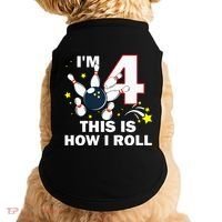 4th Birthday Bowling Im 4 This Is How I Roll Doggie Tank thumb 0