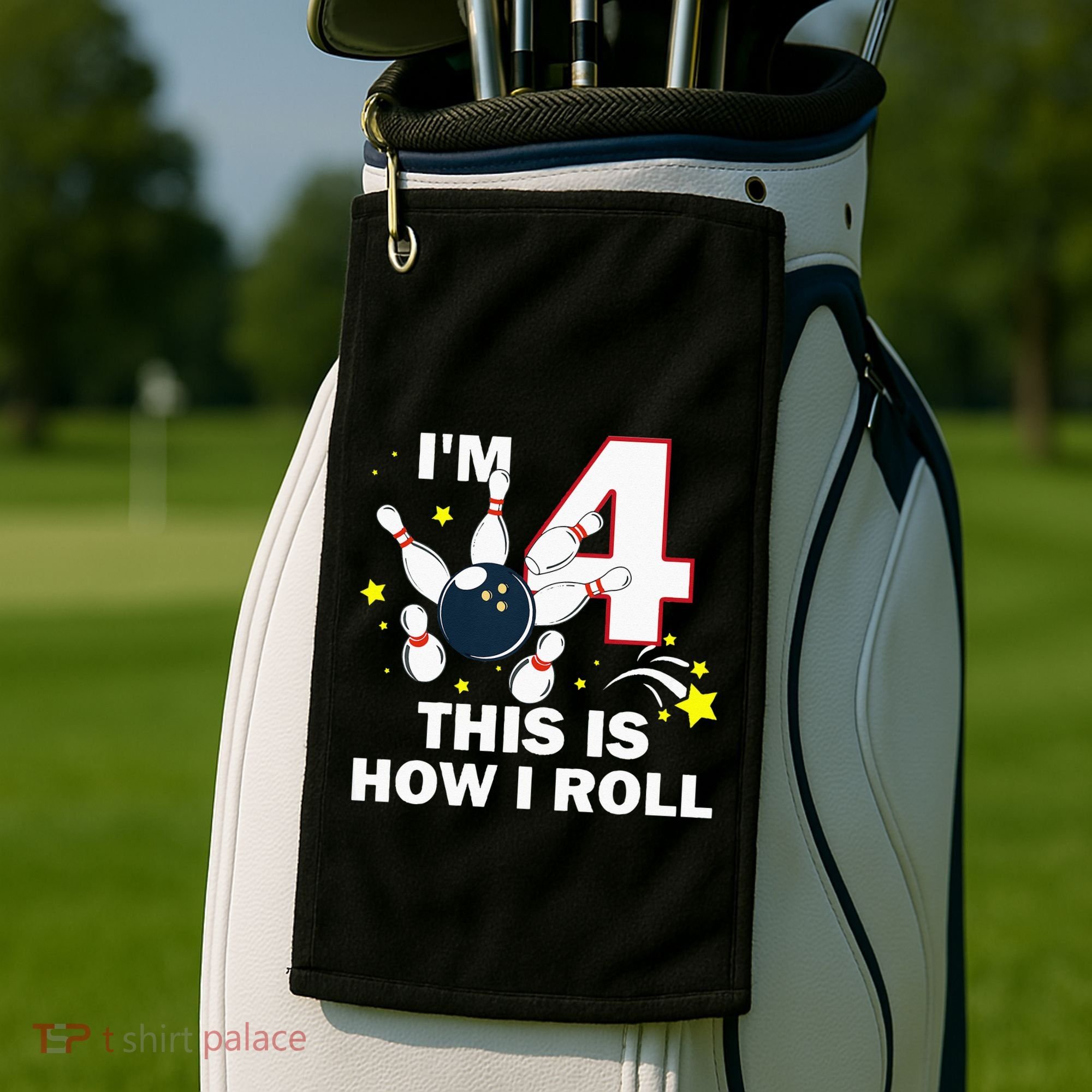 4th Birthday Bowling Im 4 This Is How I Roll Golf Towel