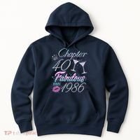 40th Birthday Chapter 40 Fabulous Since 1986 Rhinestones Diamonds Hoodie thumb 0