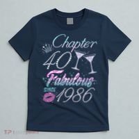 40th Birthday Chapter 40 Fabulous Since 1986 Rhinestones Diamonds T-Shirt thumb 5