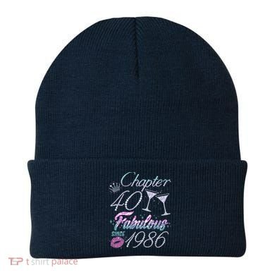 40th Birthday Chapter 40 Fabulous Since 1986 Rhinestones Diamonds Beanie